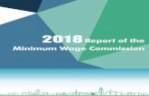 2018 Report of the Minimum Wage Commission · 2019. 7. 30. · Contents 2018 Report of the Minimum Wage Commission Page 1 Contents Page Contents 1 List of Figures 3 List of Tables