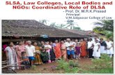 SLSA, Law Colleges, Local Bodies and NGOs: Coordinative Role of nja.nic.in/Concluded_Programmes/2016-17/P-993_PPTs/1... · PDF file 2016. 10. 4. · NGOs: Coordinative Role of DLSA