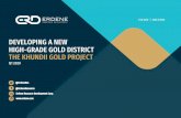 DEVELOPING A NEW HIGH-GRADE GOLD DISTRICT THEKHUNDII GOLD …€¦ · DEVELOPING A NEW HIGH-GRADE GOLD DISTRICT THEKHUNDII GOLD PROJECT Q1 2020 @ErdeneRes @ErdeneResource ErdeneResource