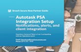 Autotask PSA Integration Setup · 2020. 2. 28. · 3. Click the “Choose PSA system for Integration” dropdown and select “Autotask” 4. Enter the User Name and Password created