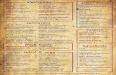 lunch & dinner menu · PDF file 2019. 1. 15. · chorizo, onion, peppers, oaxaca cheese, tomatoes, cilantro - 9.5 guacamole avocados, lime, tomato & cilantro - 9 add bacon, bleu cheese