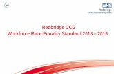 Redbridge CCG Workforce Race Equality Standard 2018 2019 · diversity/ * Provider WRES Reports for 2018-19 are due for upload and publication by 27 September 2019 All NHS Trust Leaders