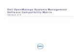Dell OpenManage Systems Management Software Compatibility … · 2012. 11. 14. · Reproduction of these materials in any manner whatsoever without the written permission of Dell