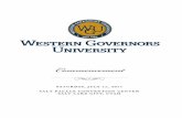 WESTERN GOVERNORS UNIVERSITY - WGU... · 7/15/2017  · Governors University from 1999 until 2016, when he transitioned to the role of WGU's first President Emeritus. He led WGU's