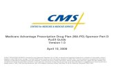 Medicare Advantage Prescription Drug Plan (MA-PD) Sponsor Part D Audit Guide … · 2019. 9. 13. · Medicare Advantage Prescription Drug Plan (MA-PD) Sponsor Part D Audit Guide,