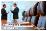 Directors Training Programme Enhancing Board Effectiveness · Training Programme addresses these unique issues and helps promote sound corporate governance. ... Note: An assessment