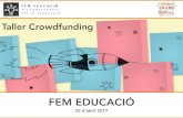 Taller Crowdfunding · Presentació dels 2 aprenentatges més significatius de cada grup. Cada grup té 4 minuts per exposar breument la reflexió entorn als 2 aprenentatges més