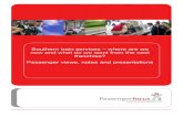 Southern train services – where are we now and what do we want · PDF file 2016. 4. 6. · 2 Southern trains – passenger views Passenger Focus held a special event for users of
