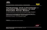 Hydrology and Limnology – Another Boundary in the Danube River … · 2014. 12. 28. · INTERNATIONAL HYDROLOGICAL PROGRAMME Hydrology and Limnology – Another Boundary in the