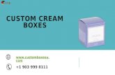 Printed Personalized Branded Custom cream boxes in Texas, USA