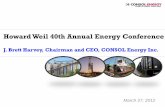 Howard Weil 40th Annual Energy Conferenceinvestors.cnx.com/~/media/Files/C/CNX-Resources-IR/... · curing any title defects at our expense. This curative work may include the acquisition