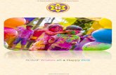 SCSGP Wishes all a Happy Holi · PDF file 2017. 5. 5. · ఇకకడ మీకు ఒక సందేహం రావచగి, మనధగడు లోకకలాణం కోసం