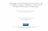 Design and Implementation of a Multi-stage, Object ...€¦ · Programming languages; Multi-stage programming; Object-oriented programming; Meta programming; Run-time code generation;