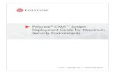Polycom CMA System Deployment Guide for Maximum Security ...€¦ · The CMA system uses a Polycom-branded Dell PowerEdge R610 server. To unpack and install the hardware: 1 Examine