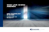 SCM LIVE SHOW AGENDA · 2020. 6. 22. · afternoon from 2.00 pm (Italy Time Zone) 2.00 pm Machining centres for furniture: Morbidelli range morbidelli m100 morbidelli m200 morbidelli