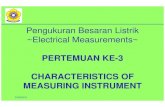 PERTEMUAN KEPERTEMUAN KE-3 CCSCSOCHARACTERISTICS … · PERTEMUAN KEPERTEMUAN KE-3 CCSCSOCHARACTERISTICS OF MEASURING INSTRUMENT 23/09/2011 MEASURING INSTRUMENT . Typyp ge of Measuring