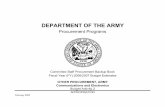 DEPARTMENT OF THE ARMY - GlobalSecurity.org · 30 bc4120 global brdcst svc - gbs 69 31 bb8417 mod of in-svc equip (tac sat) 75 32 ba8250 army global cmd & control sys (agccs) 83 ...