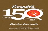Campbell Soup Company - SEC€¦ · Campbell Soup Company | 2019 Proxy Statement 01 NOTICE OF 2019 ANNUAL MEETING OF SHAREHOLDERS WHEN Wednesday, November 20, 2019 4:00 p.m. Eastern