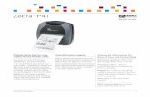 Zebra P4T - Portable Appliance Testers · 2018. 5. 26. · Zebra P4T Data Sheet 2 NOW THESE MARKETS AND APPLICATIONS CAN BENEFIT FROM MOBILE PRINTING The easy-to-wear and -carry Zebra