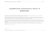 myPhone Hammer Iron 2 NÁVOD - C.P.A · 2016. 11. 7. · Pro vložení písmene „á“ stiskněte a držte (cca 2 sekundy) klávesu s písmenem „a“. Virtuální alfanumerická