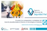 El control, los comparendos y la fatalidad vial: Solución plausible … · 2018. 9. 20. · EL CONTROL CON COMPARENDOS EN COLOMBIA Cantidad media de comparendos por día en 2017