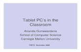 Tablet PC’s in the Classroomab/TRETC08/TRETC08 presentation.pdfWhy Tablet PCs are Cool!!! • Writing is better than typing when explaining ideas. • Tablets are like “Smart Paper”