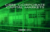 CBRE CORPORATE CAPITAL MARKETS · estate. Corporate Capital Markets’ diverse real estate knowledge is combined with deep expertise in finance, accounting, economics and tax, as