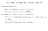 ECE 450 - Lecture #9 Part 2 Overviedvanalp/ECE 450/ECE 450 Lectures/ece_450... · 2016. 3. 15. · 1 ECE 450 - Lecture #9 Part 2 Overview •Bivariate Moments –Mean or Expected