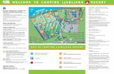 WELCOME TO CAMPING LJUBLJA NA RESORT · BEACH VOLLEY & SPORT Beach Volley playground can be rented from 8.00 - 22.00 (from 15.5. to 15.9.), price up to 5 €. TENNIS Tennis court