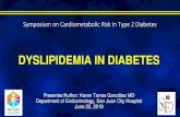 DYSLIPIDEMIA IN DIABETES - spedpr.comspedpr.com/wp-content/uploads/2019/07/04-Dyslipidemia-in-Diabete… · 4/7/2019  · Diabetic Dyslipidemia TG LDL HDL-C sd LDL. Lipase CETP TG