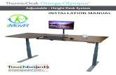Adjustable - Height Desk System ... INSTALLATION MANUAL Adjustable - Height Desk System Omega Olympus ™ # Part name Picture Qty 1 Leveling pad 4 2 Foot 2 3 Leg 2 4 M6 Hex screw 20