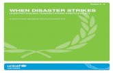 WHEN DISASTER STRIKES - UNICEF · 2019. 12. 21. · 3 | Page When Disaster Strikes: Understanding Humanitarian Emergencies INTRODUCTION When the earth violently shakes leaving dust
