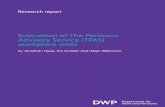 Evaluation of The Pensions Advisory Service (TPAS) workplace … · 2013. 7. 16. · Evaluation of The Pensions Advisory Service (TPAS) workplace visits DWP Research report no. 696