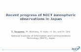 Recent progress of NICT ionospheric observations in Japanaoswa4.spaceweather.org/presentationfiles/20161025/G3-4.pdf2016/10/25  · started in 1937. • Routine observations has been