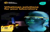Whatman solutions for your laboratory · 2020. 7. 13. · Whatman filter papers from GE Healthcare Life Sciences are widely used in laboratory filtration and are associated with quality