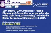 16th IMEKO TC10 Conference: “Testing, Diagnostics & Inspection … · 2019. 9. 10. · SZTAKI 2015 16th IMEKO TC10 Conference: “Testing, Diagnostics & Inspection as a comprehensive