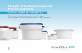 High Performance Packaging by CurTec · 2020. 8. 28. · Tamper evident Stackable UN certified (11-12) for solids HDPE/ *Available in biobased HDPE Total opening drums ... - Optimizing
