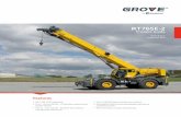 Product Guide...RT765E-2 Product Guide Ansi B30.5 Imperial 85% Features • 60 t (65 USt) capacity • 11 m – 33,5 m (36 ft – 110 ft) four-section full power boom •,1 m - 17,1