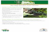 No Dig Garden Fact Sheet - Hornsby Shire · 2013. 7. 22. · No Dig Garden Fact Sheet What is No-Dig Eco Gardening? This type of garden is built above the ground using layers of newspaper,