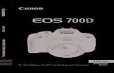 EOS 700D Quick Reference Guide EN - Göteborgs universitet · contact any Canon Service Center. For the latest version Instruction Manual, refer to the Canon Web site. CANON INC.