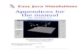 Ejs Manual 3.1 - Appendices · Web viewAppendices for the manual for version 3.1 Francisco Esquembre Universidad de Murcia Ejs uses Open Source Physics tools by Wolfgang Christian