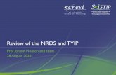 Review of the NRDS and TYIP...Prof Johann Mouton and team 28 August 2020 Review fact sheet Review team Johann Mouton, Tracy Baiel y, Thomas Auf der Heyde, Nelius Boshoff, Jan Botha,