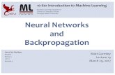 CarnegieMellonUniversity NeuralNetworks and Backpropagation · 2019. 1. 11. · NeuralNetworks and Backpropagation 1 106601’Introduction’to’Machine’Learning Matt%Gormley Lecture%19