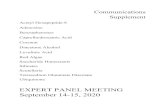 EXPERT PANEL MEETING September 14-15, 2020 · 2020. 9. 10. · Executive Director - Cosmetic Ingredient Review . FROM: Alexandra Kowcz, MS, MBA . Industry Liaison to the CIR Expert
