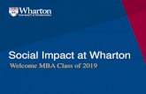 Social Impact at Wharton...Wharton Social Impact Initiative 3 Wharton Social Impact Initiative advances the science and practice of social impact through research, hands-on training,