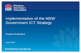 Implementation of the NSW Government ICT Strategy...• The template allows cluster agencies to nominate project-specific metrics and collect existing digital transformation initiatives