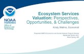 Ecosystem Services Valuation: Perspectives, Opportunities ......Ecosystem Services Valuation: Perspectives, Opportunities, & Challenges Kristy Wallmo, Economist Office of Science and