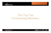 The Top Ten Fundraising Mistakes - Dunham + Company · application of the fundamentals. Top Ten Fundraising Mistakes • This principle mirrors what is true about successful sports