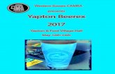 Western Sussex CAMRA presents Yapton Beerex 2017 · 2017. 5. 4. · Yapton & Ford Village Hall May 12th-14th ... Pubs awarded LocAle status endeavour to have at least one locally-brewed