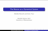 The Neuron as a Dynamical Systemmatilde/DynSysNeuroSlides.pdf · 2017. 1. 12. · Yakov Pesin, Vaugham Climenhaga, Lectures on Fractal Geometry and Dynamical Systems, American Mathematical